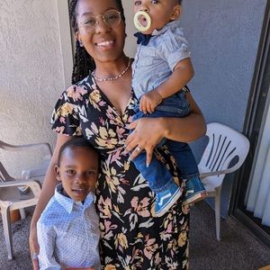 Maternity floral dress